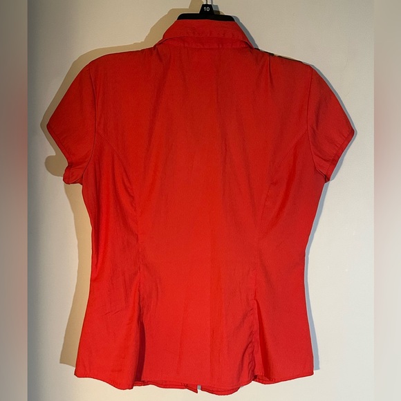 EUC: BAY STUDIO Pleated Short Sleeve Blouse - Picture 7 of 10